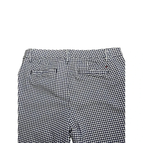 Tommy Hilfiger Women's Size 6 Blue Gingham Slim Dress Pants - Picture 5 of 8